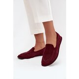 Boto Women's Loafers Made of Eco Suede Flat Bordeaux Miryelle | shoptok.hr
