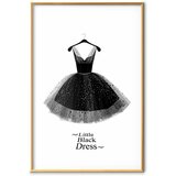  Plakat - Little Black Dress 21x30 Zlatni okvir s margom | shoptok.hr