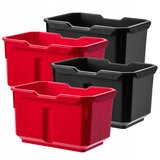KADAX Skladiščni organizator za delavnico, komplet 4 plastičnih posod, (5000355648) | Shoptok.si