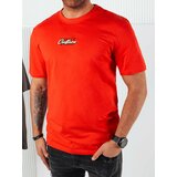 DStreet Men's T-shirt with orange print Cene