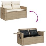  7-dijelni set vrtnih sofa od poliratana s jastucima bež | shoptok.hr