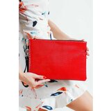 Capone Outfitters Clutch - Red - Plain Cene