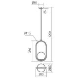  Redo 01-2624 - Luster na sajli NIVA 1xE14/28W/230V | Eponuda.com