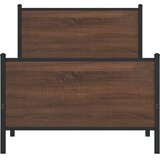  Metalni okvir kreveta bez madraca smeđi hrast 90x190 cm | Eponuda.ba