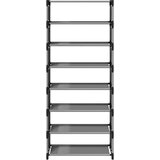 vidaXL Stalak za cipele 8 slojeva sivi 54x28x124 cm netkana tkanina | shoptok.hr