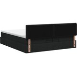  Podesivi krevet s madracem Crna 200 x 200 cm Tkanina - Crna 200 x 200 cm Dizajn linija | shoptok.hr