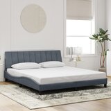  Okvir kreveta s LED-om bez madraca Hanko tamnosivi 180 x 200 cm baršunasti | Eponuda.com