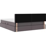  Krevet s od storage s madracem Siva 180 x 200 cm Lažna koža - Siva 180 x 200 cm | shoptok.hr