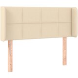 Maison Chic vzglavna omarica - nočna omarica - posteljna omarica z ušesi krem 83x16x78/88 cm blago, (21711675) Cene
