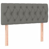  box spring s madracem LED tamnosivi 120 x 190 cm tkanina | shoptok.hr