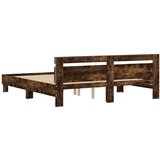  Okvir za krevet s uzglavljem i LED boja hrasta 180x200 cm | Eponuda.com