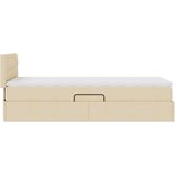  Krevet s prostorom za pohranu s LED-om Krema 90 x 190 cm | shoptok.hr