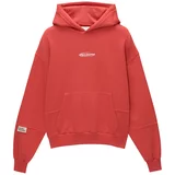 Pull&Bear Sweater majica crvena / prljavo bijela