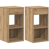 Maison Chic 2 kose Nočne omarice - Nočne mize s predalom artisan hrast 35x34x66,5 cm, (21686816) Cene