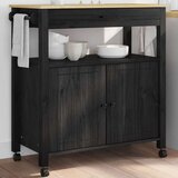  Kuhinjski kolica Jednobojno Crna 88 5 x 40 x 48 cm | shoptok.hr