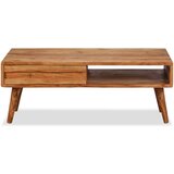 vidaXL Stolić za kavu od masivnog drva sa izrezbarenom ladicom 100 x 50 x 40 cm | shoptok.hr