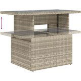  Set vrtnih sofa Set od 7 Bež PE ratan Vanjski stol Pravokutni | shoptok.hr