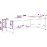 vidaXL TV omarica Star les 100 x 36.5 x 30.5 cm Konstruiran les | Shoptok.si