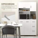  Kuhinjski ormarić bife 3 ladice 3 police puno prostora za pohranu 89x39 5x168 cm bijeli | shoptok.hr