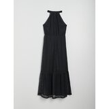 Sinsay Midi haljina s halter dekolteom i volanom | shoptok.hr