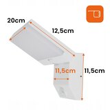  LED Spoljašnje zidno svetlo sa senzorom LED/18W/230V IP44 belo | Eponuda.com