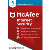 MCAFEE Internet Security - 1 Year - 5 Devices - Key GLOBAL | Eponuda.com