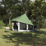 vidaXL Družinski tipi šotor Zelena 6-osebni vodoodporen | Shoptok.si