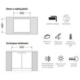 GL sudopera verona 1.5K bež 610x500/215 mm | ePonuda.com