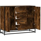  Komoda dimljeni hrast 92x35x76 cm konstruirano drvo | shoptok.hr
