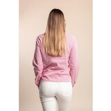 Fenzy Plus Size Majica S Prugastim Printom, Ružičasta | shoptok.hr