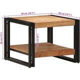  Stol za kavu 50x50x38 cm puno drvo bagrem | shoptok.hr