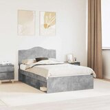  Konstrukcija postelje Beton 120 x 200 cm Masivno borovo les, (5000102141) | Shoptok.si