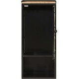 vidaXL Kopalniška omarica 40x27x90 cm železo in trden mangov les | Shoptok.si