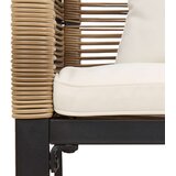  Vanjska klupa Bež i krem bijela 117 x 54 x 74.5 cm poliratan | Eponuda.com