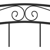  Za krevet crni metalni 140 x 200 cm | shoptok.hr