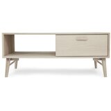 Furnhouse Mizica z mizno ploščo v hrastovem dekorju v naravni barvi 75x120 cm Porto – Cene