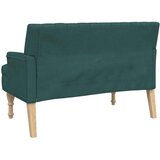  Klupa s jastucima tamnozelena 113 x 64,5 x 75,5 cm od tkanine | shoptok.hr
