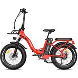 Fafrees Potovalno električno kolo F20 X-Max, 48V 30Ah Samsung baterija, trojno vzmetenje, rdeča, (5000008910) Cene