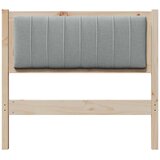  Tapecirani uzglavlje Smeđa 90 cm Čvrsto borovo drvo | Eponuda.com