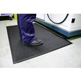 COBA Podloga za preprečevanje utrujenosti Orthomat®, PVC s tolčenim vzorcem, višina 9 mm, 600 x 900 mm, siva | Shoptok.si