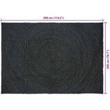  Tepisi za područja Tamnosiva 200 x 290 cm Juta | shoptok.hr