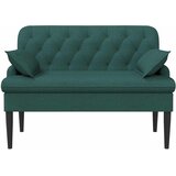  Ljubavni kauč s gumbima Tamnozelena 111 x 68 x 80 cm Tkanina | Eponuda.com