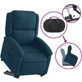  Naslonjač na podizanje plavi baršunasti | shoptok.hr