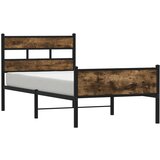 Maison Chic Posteljni okvir - Enojna postelja - Postelja za odrasle brez vzmetnice hrast 100x200 cm inženirski les-J7183, (21762202) Cene