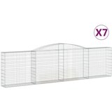  Lučne gabionske košare 7 kom 400x30x100/120cm pocinčano željezo | shoptok.hr