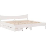  Okvir za krevet s ladice bijeli 180x200 cm od borovine | shoptok.hr