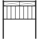  Metalno uzglavlje za krevet crno 75 cm | Shoptok.si