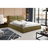 MID.YOU OBLAZINJENA POSTELJA 180 cm x 200 cm , les, umetna masa, tekstil, leseni material zelena | Shoptok.si
