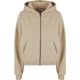 UC Ladies Women's Boxy Zip Hoody - Beige Cene