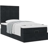  Otomanski okvir kreveta s madracima crni 90x190cm baršunasti | shoptok.hr